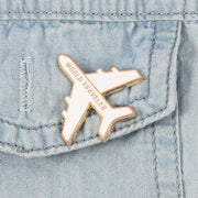2 styles Airplane Model Enamel Badge Brooch  Women & Man Backpack Clothes