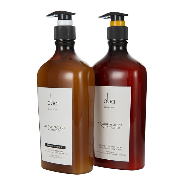 Oba Panthenol Keratin Shampoo and Conditioner Deep Clean Protect Color Curls Silicone Free Professional Shampoo Women