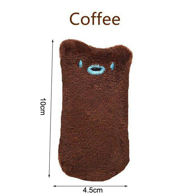 Plush Pillow Cat Toy Pet Kitten Chewing Vocal Toy Claws Thumb Bite