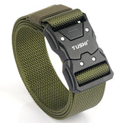 New Tactical Belt Quick Release Alloy Buckle Soft Nylon
