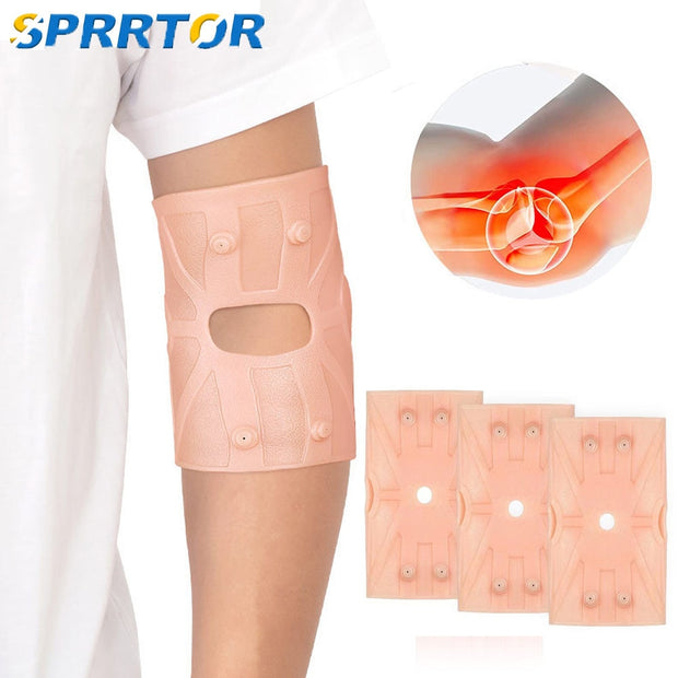 1Pcs Silicone Gel Magnetotherapy Elbow Compression Brace Support Sleeve for Joint Pain Relief