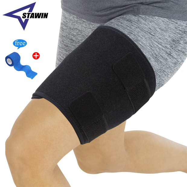Thigh Brace, Hamstring Quad Wrap,Adjustable Compression Sleeve