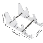3 Tiers Display Keyboard Holder Transparent Acrylic Keyboard Stand for Computer