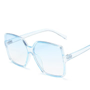 ZXWLYXGX Fashion Women Oversize Sunglasses Gradient Plastic Brand Designer