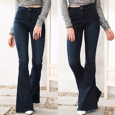 Y2k High Waist Flare Jeans Womens
