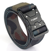 New Tactical Belt Quick Release Alloy Buckle Soft Nylon