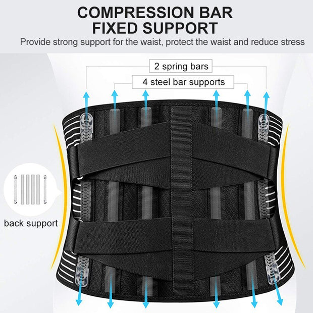 Double Pull Back Lumbar Waist Support Belt Orthopedic Corset Protector