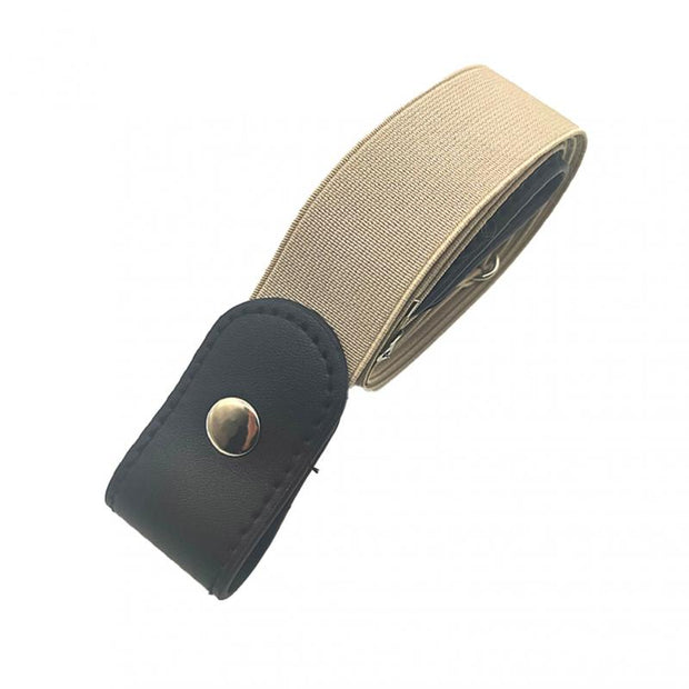Buckle-Free Belt For Jean Pants Dresses No Buckle Stretch Elastic Waist Belt