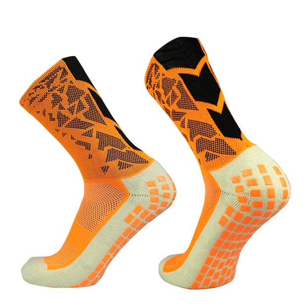 New 2022 Men Women Camouflage Arrow Soccer Socks Breathable Sports Silicone