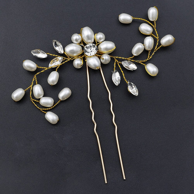 Vintage Golden Bride Queen Crown Princess Headwear Rhinestone Headband