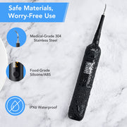 LED Electric Sonic Scaler Toothbrush Set Stains Dental Calculus Remover