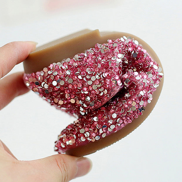 Flats Girl Sequined Princess Shoes Party Dance Leather Shoes