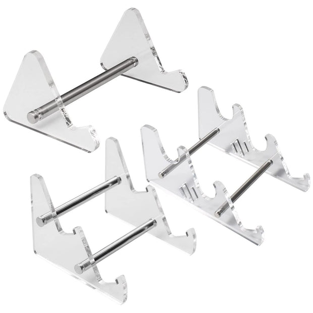 3 Tiers Display Keyboard Holder Transparent Acrylic Keyboard Stand for Computer