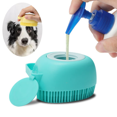 Pet Accessories For Dogs Shampoo Massager Brush For Bathing Soft Brushes