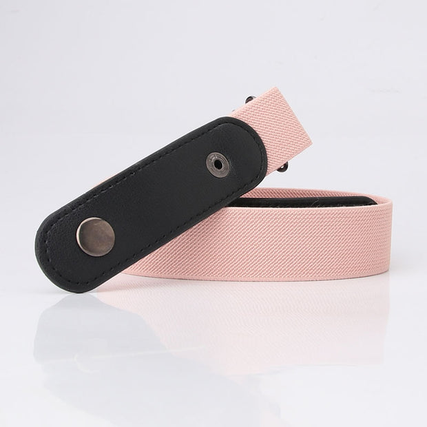 Buckle-Free Belt For Jean Pants Dresses No Buckle Stretch Elastic Waist Belt