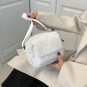 New Plush Fabric Women's Shoulder Crossbody Bag