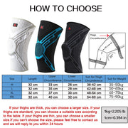 Ride Force 1/2PCS Silicon Padded Basketball Knee Pads Patella Brace Kneepad