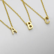 Fashion Initial Necklace Gold  Color Cut Letters Single Name Choker Necklace