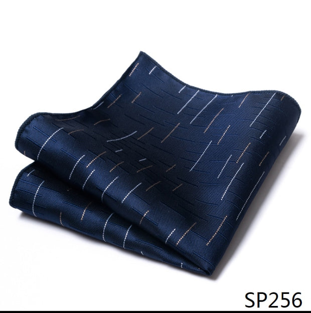 Classic 126 Many Color  Silk Pocket Square Male Brown Polka dot