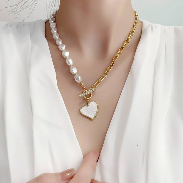 Natural Freshwater Pearl Choker Necklace Baroque Pearl Jewelry for Women