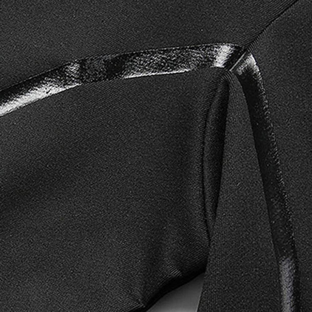 Two Piece Set Pants Activewear Drawstring Men Sportswear Zipper Coat