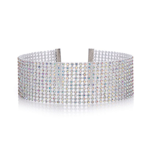 Fashion Crystal Rhinestone Choker Luxury Party Wedding Jewlery Accessories