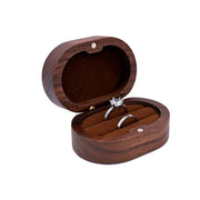 Retro Wedding Wooden Ring Box Necklace Ring Earrings Storage Box Wooden
