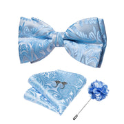 Wedding Bow Tie for Men Classic Red Pre-tied Bowtie Gift Set