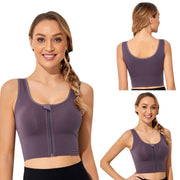 Front Zipper Sports Underwear Running I-back Yoga Fitness Gym Sportswear