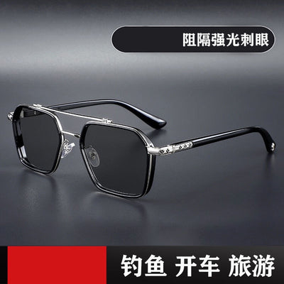 Polarized Square Metal Sunglasses Women Men 2022