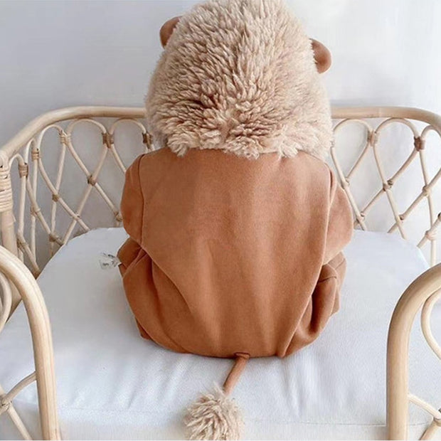 Cartoon Lion Baby Rompers Spring Baby Girl Clothes One Piece Jumpsuit