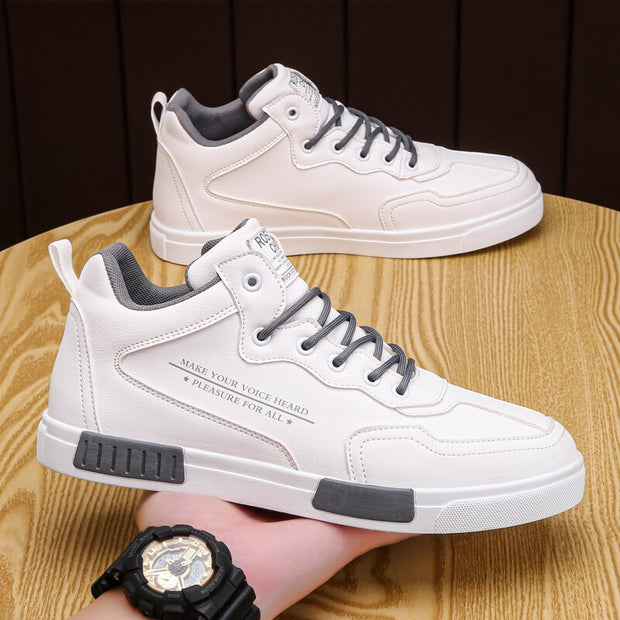 Non-slip Leather Casual Shoes Formal Wear Lightweight Sneakers