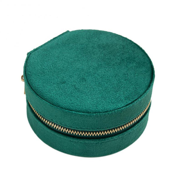 Jewelry Box Organizer Display Velvet Portable Leather Travel Jewelry Case