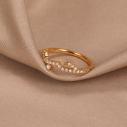 Arabic Love Statement Rings For Women Handmade Kolye Crystal Wedding Ring