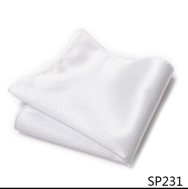 Classic 126 Many Color  Silk Pocket Square Male Brown Polka dot