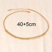 Stainless steel Necklace For Women Necklaces Pearl Heart Round Pendant Choker