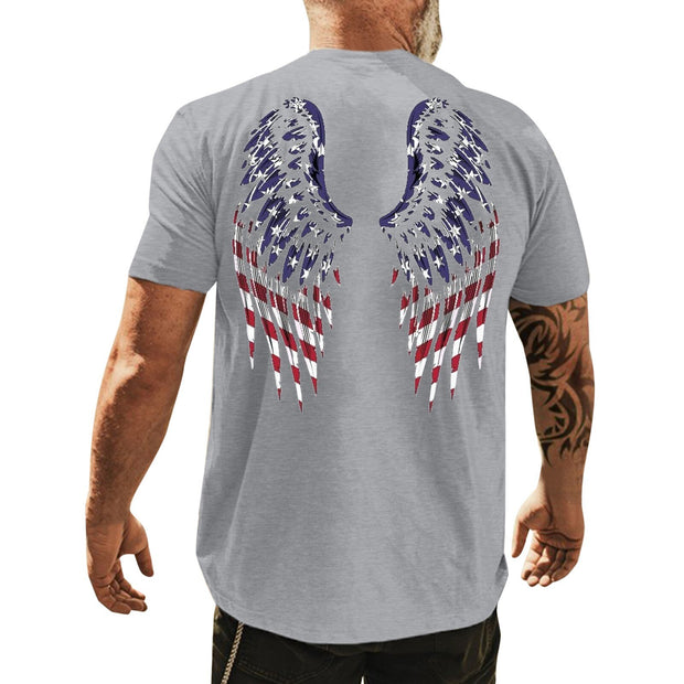 New Usa Flag Stripes And Stars T-shirt Men Sexy 3d Tshirt Print