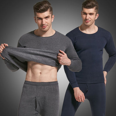 Winter Long Sleeve Thick Warm Men Pajama Sets for Men Sleepwear
