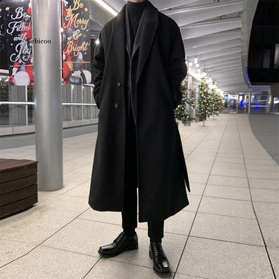 Men Fashion Winter Jacket Coats  Thicken Wool Coat