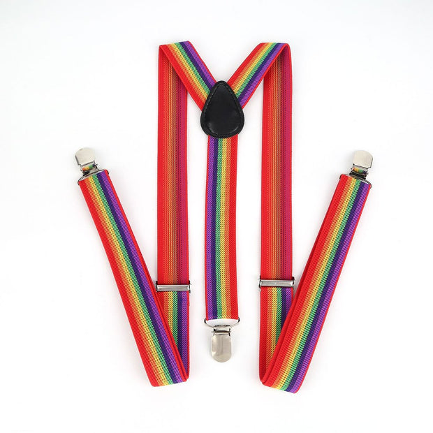 Y Shape Elastic Clip-on Suspenders Strap Pants Braces Adjustable Braces