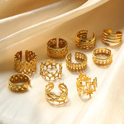 Open Toe Ring Set Adjustable Rings For Women Girls Cute Arrow Heart