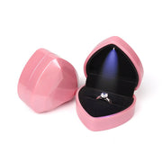 Luxury LED Light Proposal Engagement Ring Boxes Jewelry Gift Box