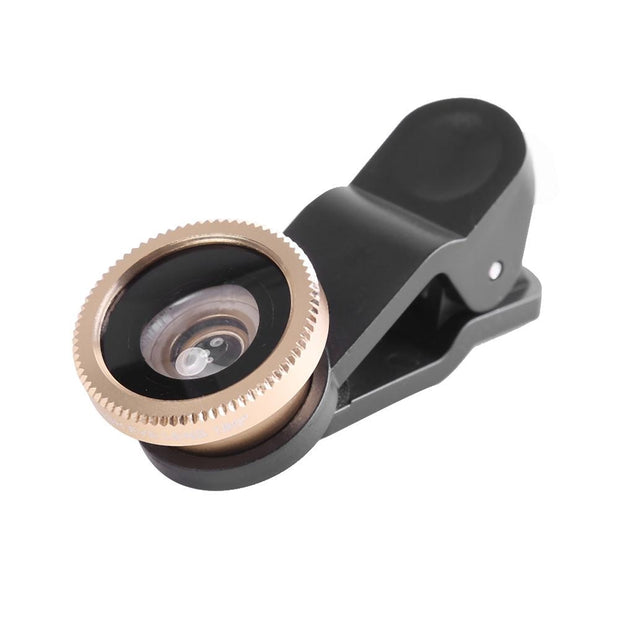 Fisheye Wide Angle 3 in 1 Wide Angle Macro Fisheye Phone Camera Lens Kit with Phone Clip