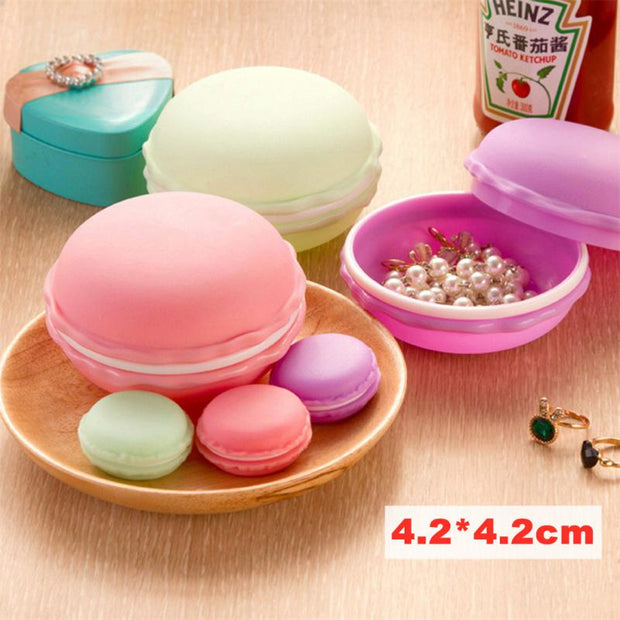 2022 New Macarons Jewelry Box Candy Color Mini Storage Box Portable