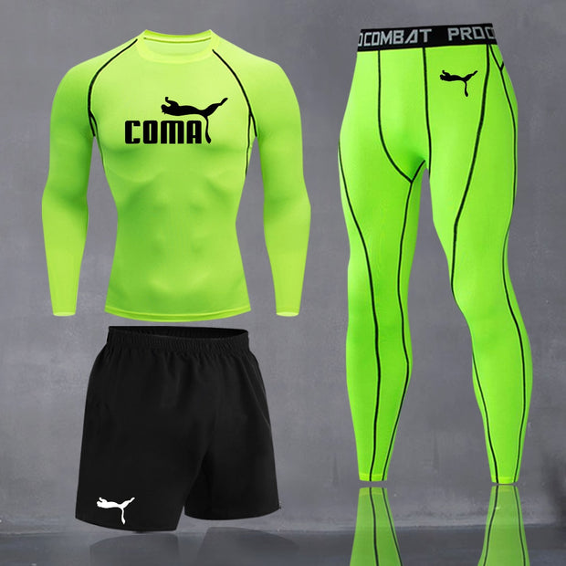 Fitness Suit Running Leggings Thermal Underwear Base Layer Activewear