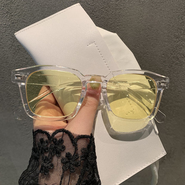 OIMG New Unisex Rectangle Vintage Sunglasses Fashion Design Retro
