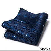 Classic 126 Many Color  Silk Pocket Square Male Brown Polka dot
