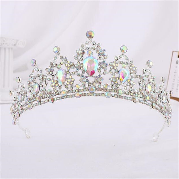 Quality Gold Colors Crystal Crown for Girls Small Tiaras Headdress Prom
