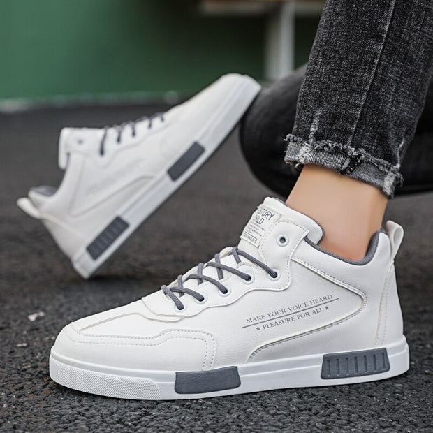 Non-slip Leather Casual Shoes Formal Wear Lightweight Sneakers
