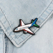 2 styles Airplane Model Enamel Badge Brooch  Women & Man Backpack Clothes